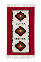 Handwoven Wool Rug – "Wheel of Life" Pattern