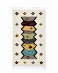 Romanian Handwoven Wool Rug – Infinite Column Motif