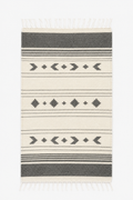 Handwoven Wool Rug – Diamond Motif