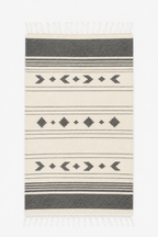 Handwoven Wool Rug – Diamond Motif