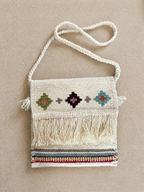 Woven Wool Bag – Geometric Motifs