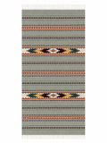 Handwoven Wool Runner – Chain Pattern