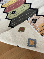 Handwoven Wool Runner – Infinite Column Motif