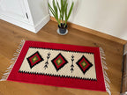 Handwoven Wool Rug – "Wheel of Life" Pattern