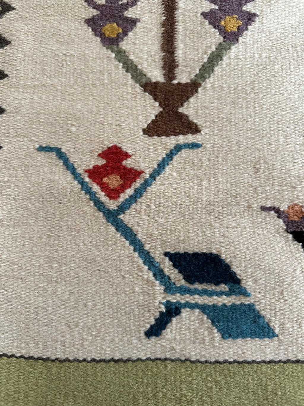 Handwoven Wool Rug – Tree of Life (Karamani Technique)