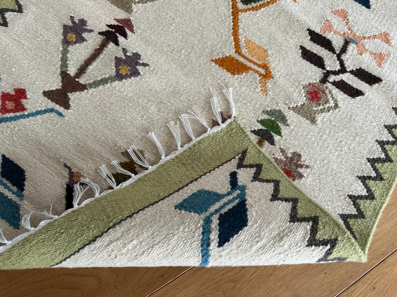 Handwoven Wool Rug – Tree of Life (Karamani Technique)