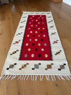Handwoven Wool Runner – Ram’s Horn Motif