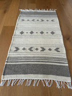 Handwoven Wool Rug – Diamond Motif
